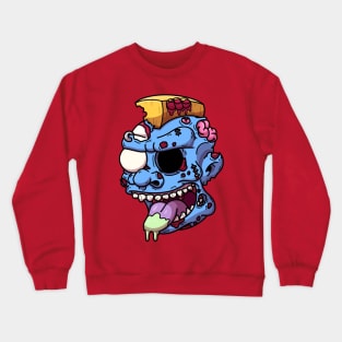 Cartoon Punk Rock Zombie Head Crewneck Sweatshirt